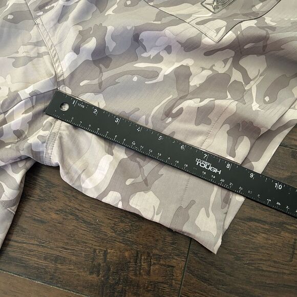 AFTCO Tactical Grey Camo Tech Active Angler Fishing Swim Cargo Shorts Size 38 - Picture 4 of 8